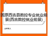 固原西吉县数控专业就业前景(西吉数控就业前景)