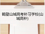 鹤壁山城高考补习学校(山城高补)