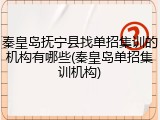 秦皇岛抚宁县找单招集训的机构有哪些(秦皇岛单招集训机构)