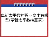阜新太平数控职业高中有哪些(阜新太平数控职高)