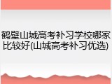 鹤壁山城高考补习学校哪家比较好(山城高考补习优选)