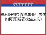 桂林阳朔县农校毕业生去向如何(阳朔农校生去向)