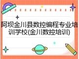 阿坝金川县数控编程专业培训学校(金川数控培训)