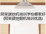 阿荣旗挖机培训学校哪家好(阿荣旗挖掘机培训优选)