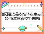 信阳淮滨县农校毕业生去向如何(淮滨农校生去向)