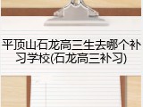 平顶山石龙高三生去哪个补习学校(石龙高三补习)