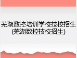 芜湖数控培训学校技校招生(芜湖数控技校招生)