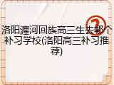 洛阳瀍河回族高三生去哪个补习学校(洛阳高三补习推荐)