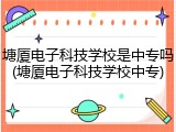 塘厦电子科技学校是中专吗(塘厦电子科技学校中专)