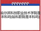 哈尔滨科技职业技术学院是本科吗(哈科职院是本科吗)