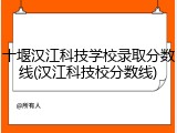 十堰汉江科技学校录取分数线(汉江科技校分数线)
