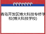 青岛开发区博大科技专修学校(博大科技学校)