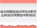 哈尔滨数控培训学校中职怎么样(哈尔滨数控中职培训)