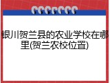 银川贺兰县的农业学校在哪里(贺兰农校位置)
