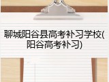 聊城阳谷县高考补习学校(阳谷高考补习)