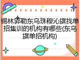 锡林郭勒东乌珠穆沁旗找单招集训的机构有哪些(东乌旗单招机构)