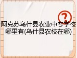 阿克苏乌什县农业中专学校哪里有(乌什县农校在哪)