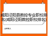 咸阳泾阳县数控专业职校排名(咸阳泾阳数控职校排名)