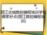 丽江古城数控编程培训学校哪家好点(丽江数控编程培训)