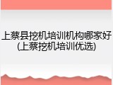 上蔡县挖机培训机构哪家好(上蔡挖机培训优选)