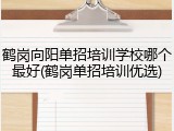 鹤岗向阳单招培训学校哪个最好(鹤岗单招培训优选)