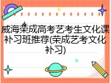 威海荣成高考艺考生文化课补习班推荐(荣成艺考文化补习)