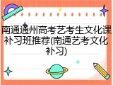 南通通州高考艺考生文化课补习班推荐(南通艺考文化补习)