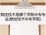 数控技术是哪个学院中专专业(数控技术中专学院)