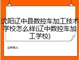 沈阳辽中县数控车加工技术学校怎么样(辽中数控车加工学校)