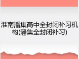 淮南潘集高中全封闭补习机构(潘集全封闭补习)