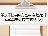 肇庆科技学校是中专还是职高(肇庆科技学校类型)