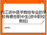 内江资中县学数控专业的学校有哪些职中生(资中职校数控)