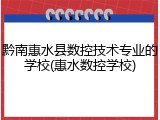 黔南惠水县数控技术专业的学校(惠水数控学校)