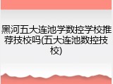 黑河五大连池学数控学校推荐技校吗(五大连池数控技校)