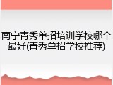 南宁青秀单招培训学校哪个最好(青秀单招学校推荐)
