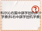 科尔沁右翼中旗学挖机多少学费(科右中旗学挖机学费)