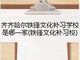 齐齐哈尔铁锋文化补习学校是哪一家(铁锋文化补习校)