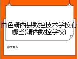 百色靖西县数控技术学校有哪些(靖西数控学校)