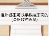 温州哪里可以学数控职高的(温州数控职高)