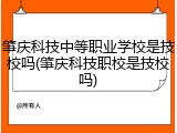 肇庆科技中等职业学校是技校吗(肇庆科技职校是技校吗)