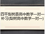 四平梨树县高中数学一对一补习(梨树高中数学一对一)