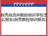 自贡自流井数控培训学校怎么报名(自贡数控培训报名)