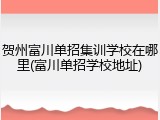 贺州富川单招集训学校在哪里(富川单招学校地址)