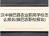 汉中镇巴县农业职高学校怎么报名(镇巴农职校报名)
