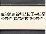 哈尔滨创新科技技工学校是公办吗(哈尔滨技校公办吗)