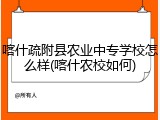 喀什疏附县农业中专学校怎么样(喀什农校如何)