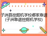 子洲县挖掘机学校哪家靠谱(子洲靠谱挖掘机学校)