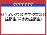 怒江泸水县数控学校官网数控招生(泸水数控招生)