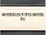 宿州航科技术学校(宿州航科)