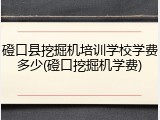磴口县挖掘机培训学校学费多少(磴口挖掘机学费)